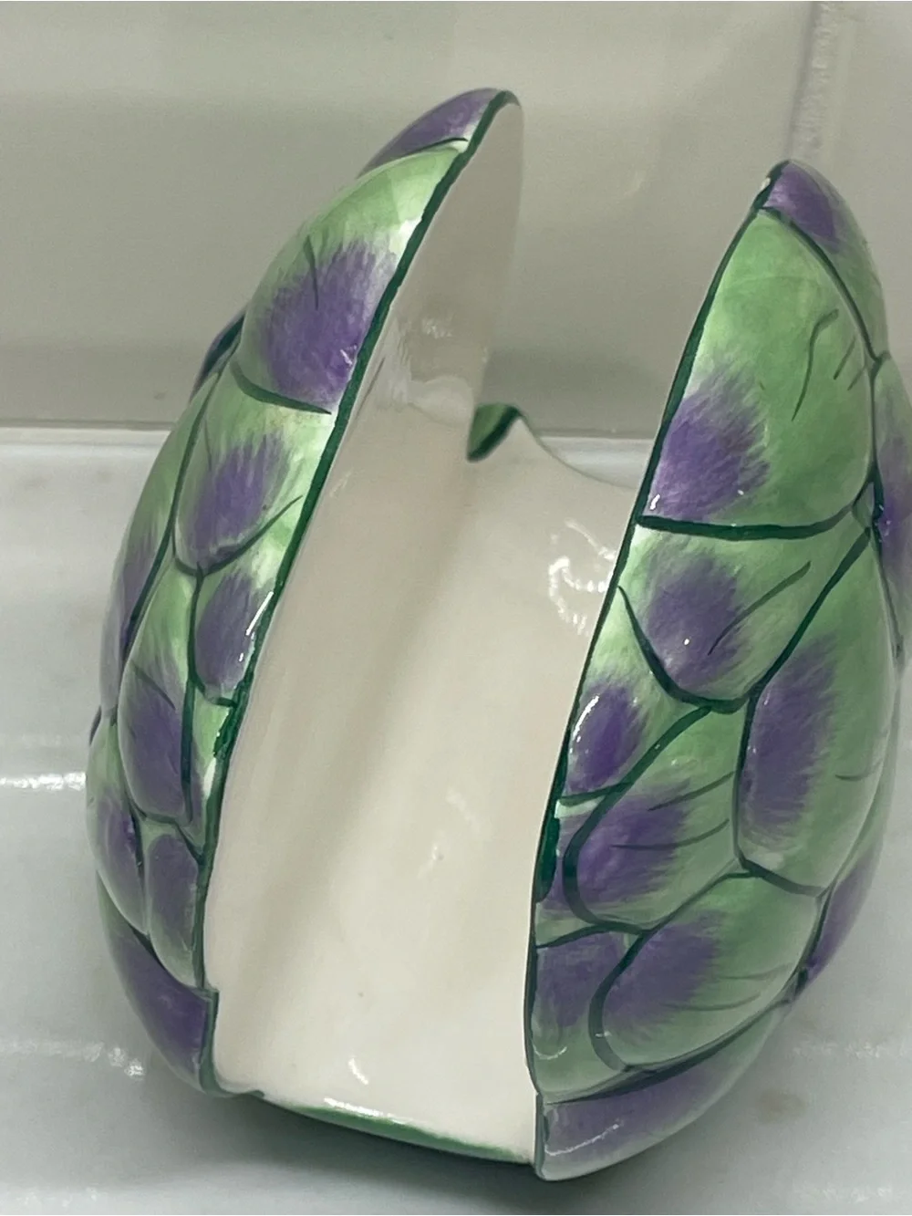 Artichoke Napkin Holder - Clay Art Toscana Mediterranean Farmhouse Cottagecore